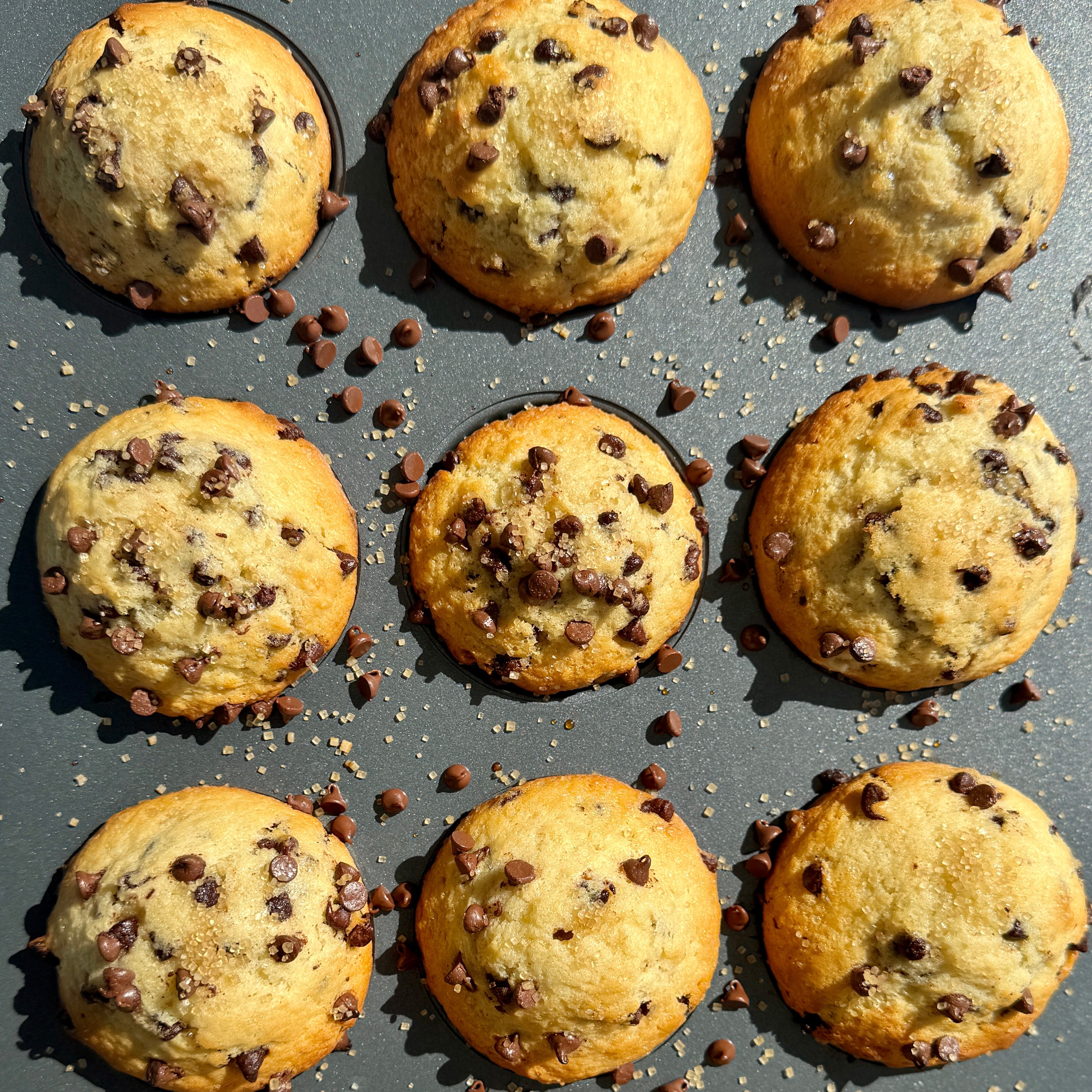 Bakery-Style Chocolate Chip Muffins: Because My Sweet Tooth Said So