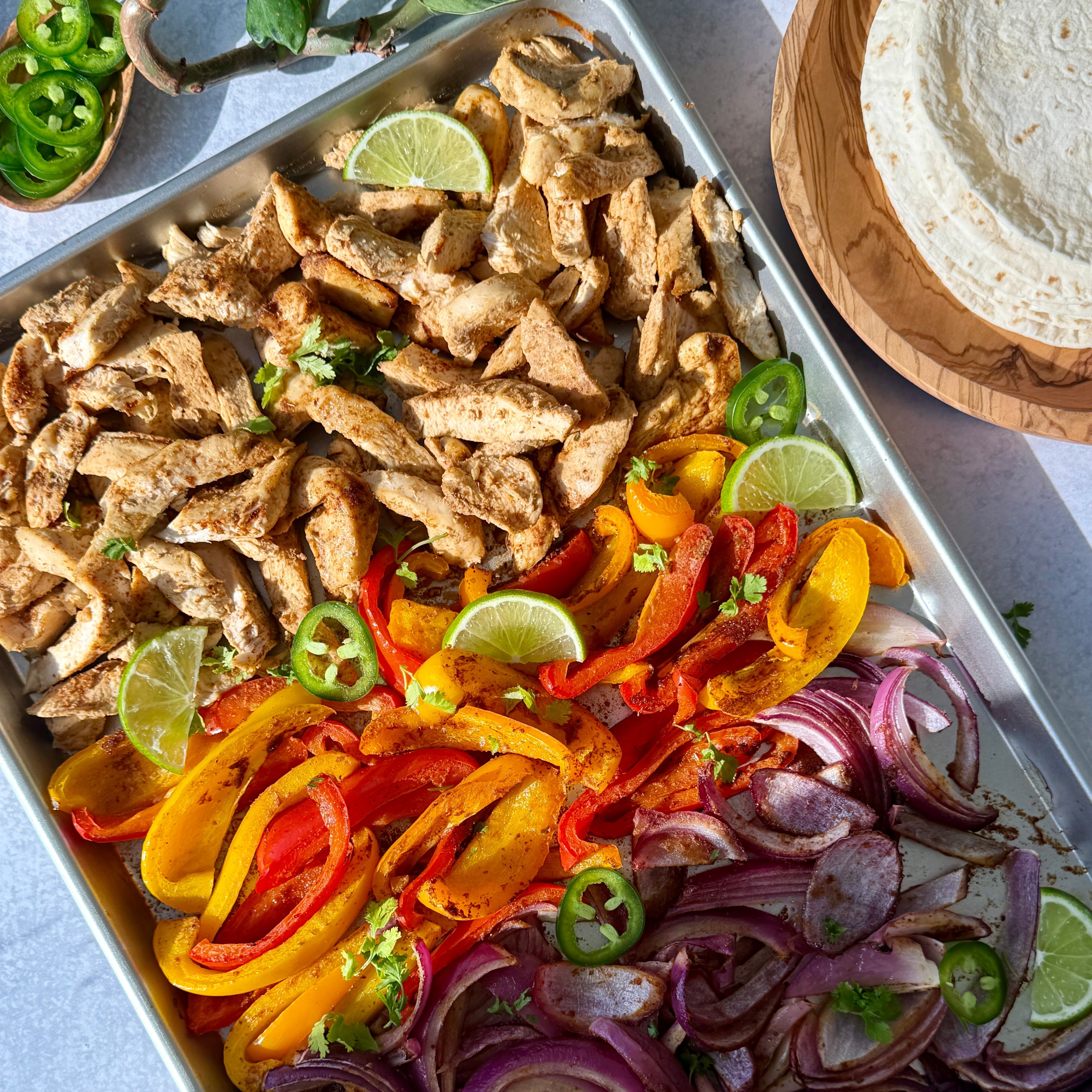 Feed Your Soul Sheet Pan Chicken Fajitas