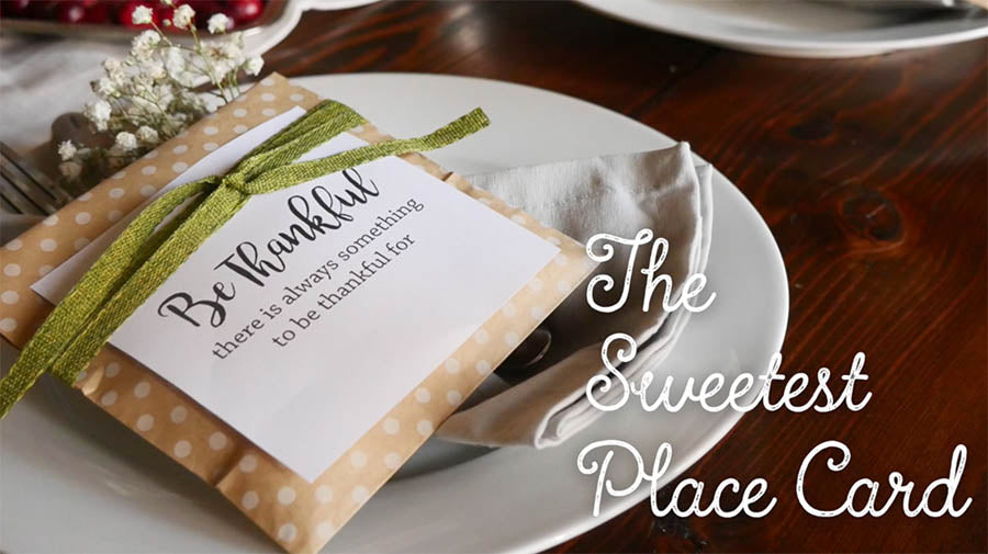 The Sweetest Place Card DIY